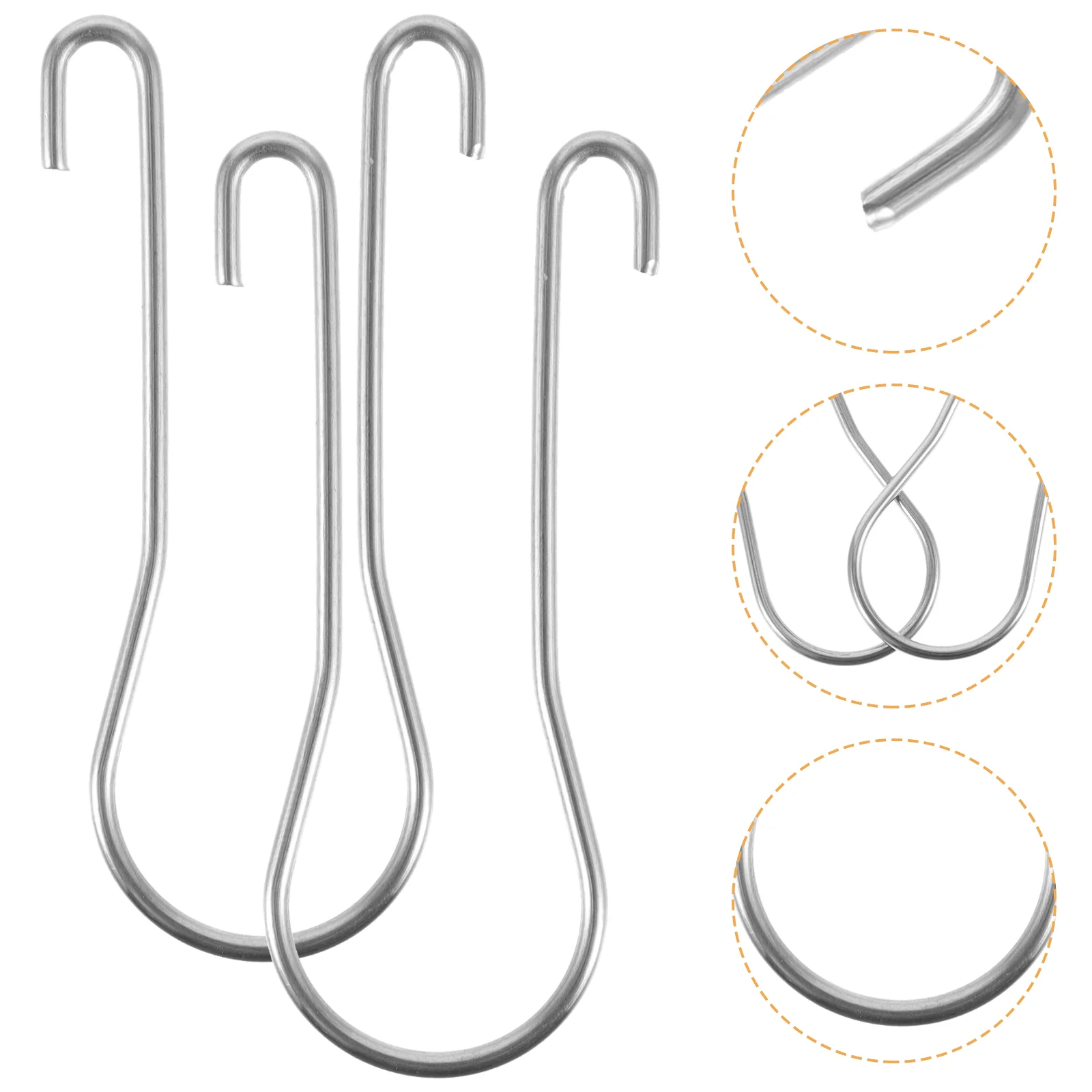50pcs Shower Hook Stainless Steel Hook Bathroom Practical Dual-end Hook Bathroom Supply
50pcs Shower Hook Stainless Steel Hook Bathroom Practical Dual-end Hook Bathroom Supply