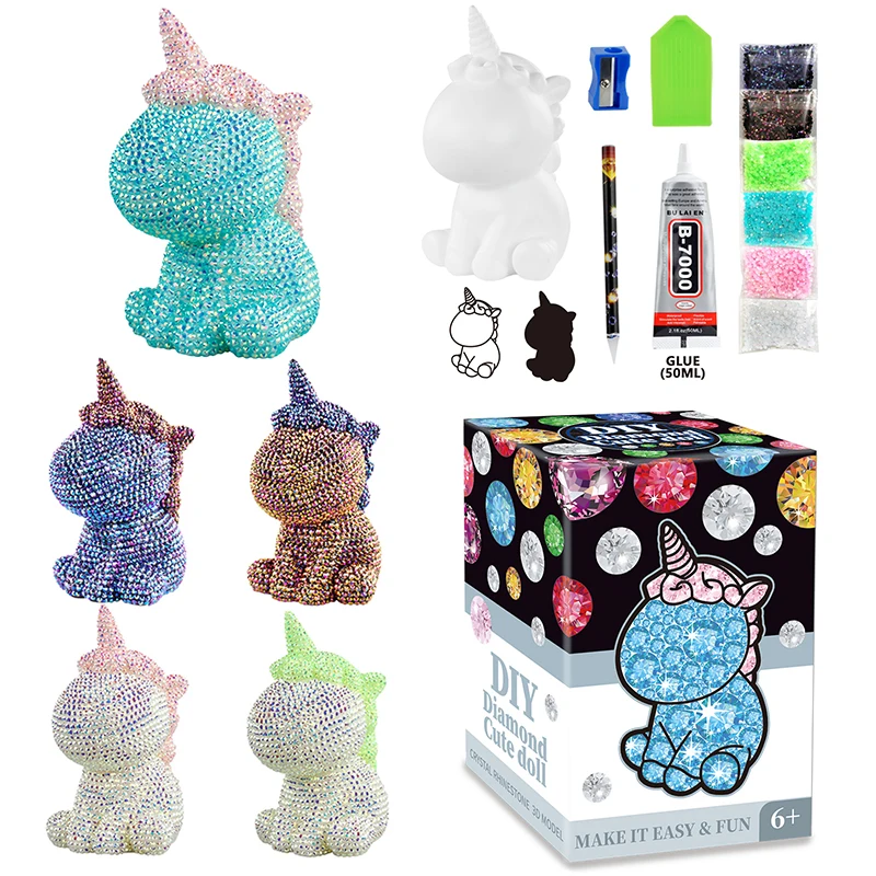 Cartoon Unicorn Diamond Painting Doll Kits DIY Handmade Rhinestone Mosaic Drill Children Toy Home Ornament Decor Art Crafts Kid
Cartoon Unicorn Diamond Painting Doll Kits DIY Handmade Rhinestone Mosaic Drill Children Toy Home Ornament Decor Art Crafts Kid