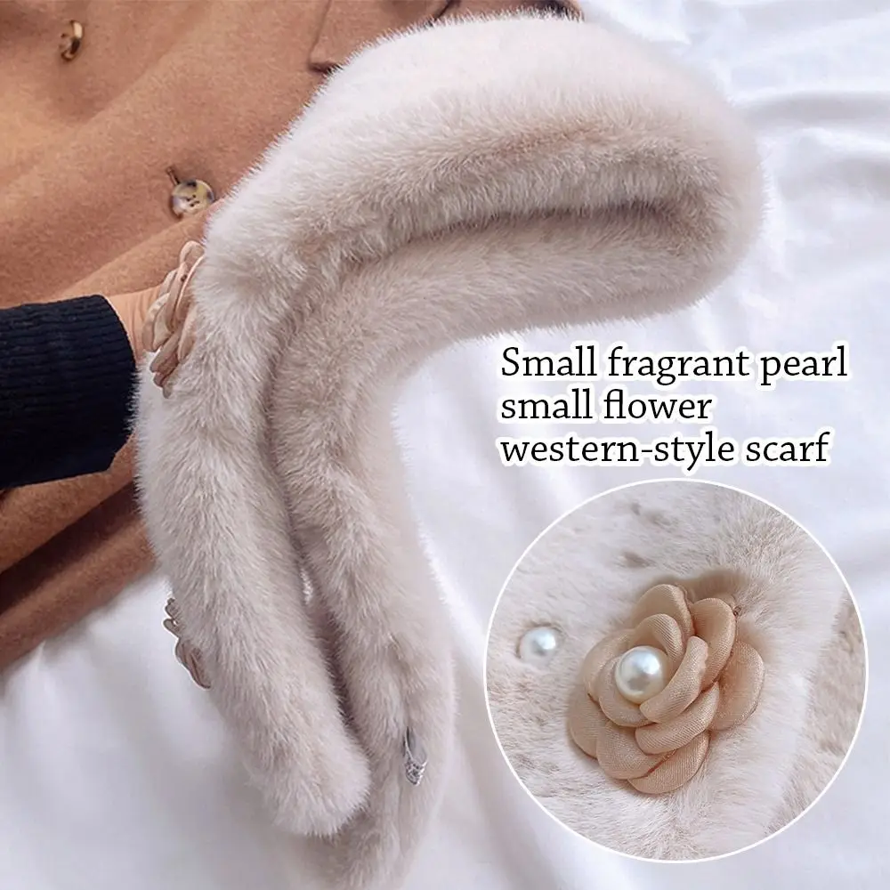 Winter Comfortable Pearl Women Plush Scarf Warm Shawl Cross Neck Warmer Faux Fur Collar
Winter Comfortable Pearl Women Plush Scarf Warm Shawl Cross Neck Warmer Faux Fur Collar