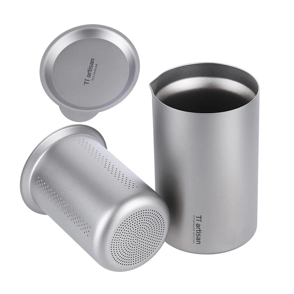 1pc 350ml Titanium Double Layer Home Tea Cup With Filter Cover Camping Tea Mug Maker Outdoor Hiking Picnic Equipment
1pc 350ml Titanium Double Layer Home Tea Cup With Filter Cover Camping Tea Mug Maker Outdoor Hiking Picnic Equipment