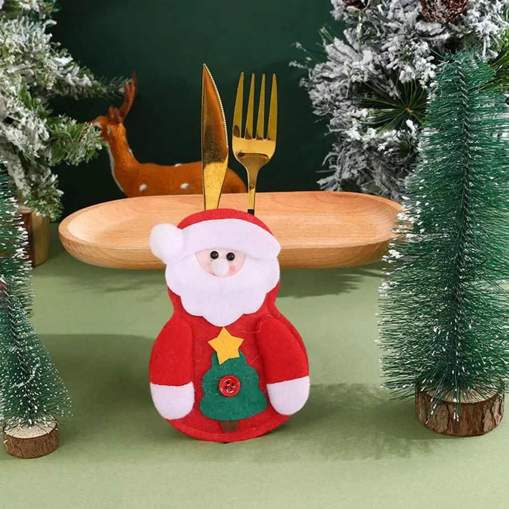 Festive Dining Table Decor Festive Christmas Table Decorations Santa Claus Snowman Cutlery Holder Pockets for Home for Christmas
Festive Dining Table Decor Festive Christmas Table Decorations Santa Claus Snowman Cutlery Holder Pockets for Home for Christmas
