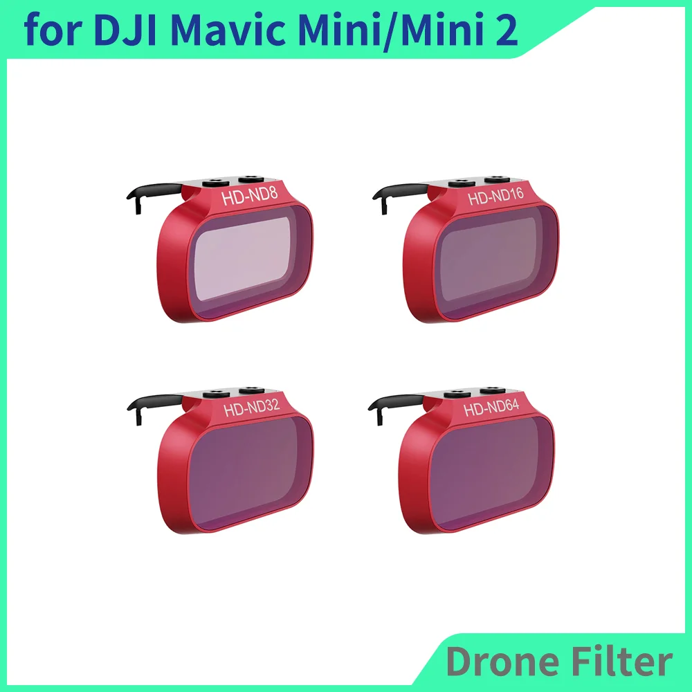 

PGYTECH Drone UV Filter ND Filters Set 8/16/32/64 for DJI Mavic Mini / Mini 2 Camera Photography Accessories Filters