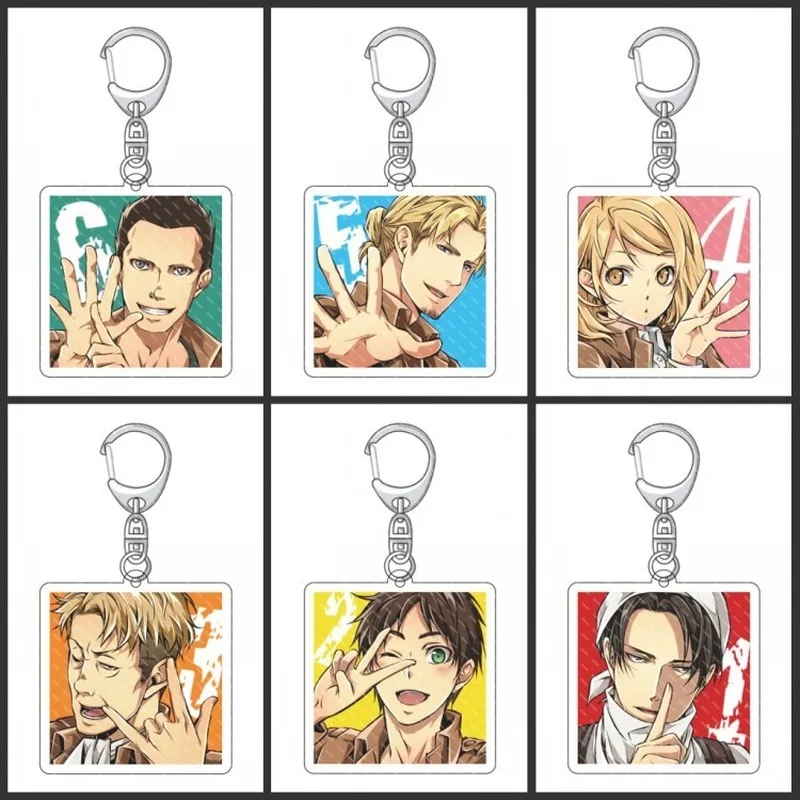 1 Pcs Kawaii Japan Anime Attack on Titan Keychains Shingeki No Kyojin Levi Ackerman Eren Jaeger Acrylic Pendant Keyrings Toys
1 Pcs Kawaii Japan Anime Attack on Titan Keychains Shingeki No Kyojin Levi Ackerman Eren Jaeger Acrylic Pendant Keyrings Toys