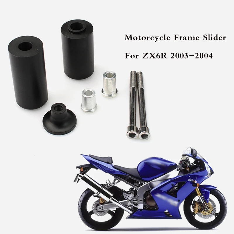 Motorcycle Accessories No Cut Frame Sliders Falling Crash Engine Protector for Kawasaki Ninja ZX6R / ZX6RR 03 04 2003 2004
Motorcycle Accessories No Cut Frame Sliders Falling Crash Engine Protector for Kawasaki Ninja ZX6R / ZX6RR 03 04 2003 2004