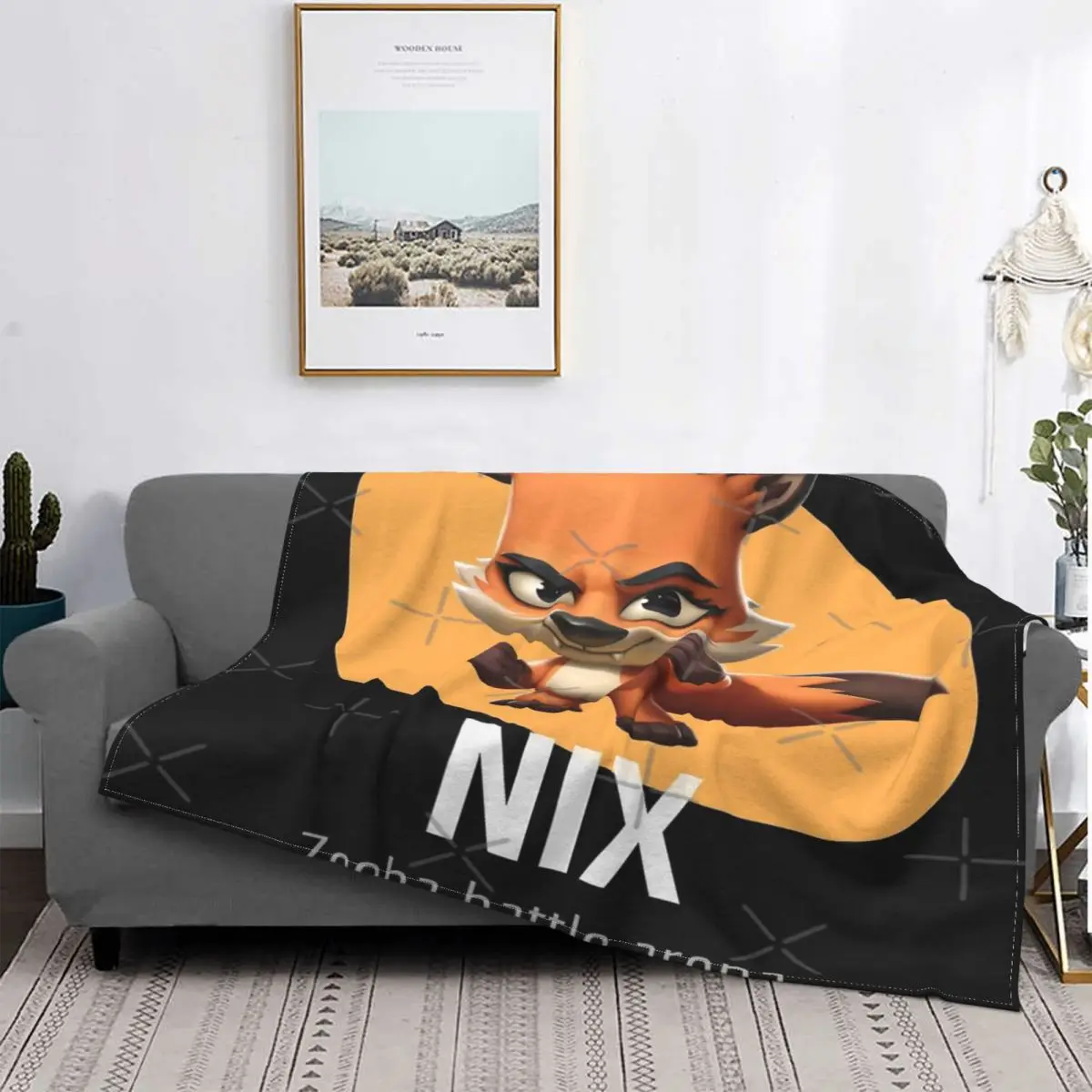 

Zooba-Manta de batalla de Arena Nix, colcha de cama, alfombra a cuadros, colcha térmica de 90, textil de lujo para el hogar