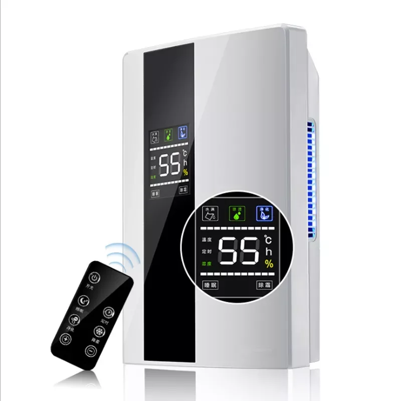 2200ML Intelligent Remote Dehumidifier 110V 220V Air Dryer Purifier Humidity-control Defrost Home Moisture Absorption Machine
2200ML Intelligent Remote Dehumidifier 110V 220V Air Dryer Purifier Humidity-control Defrost Home Moisture Absorption Machine