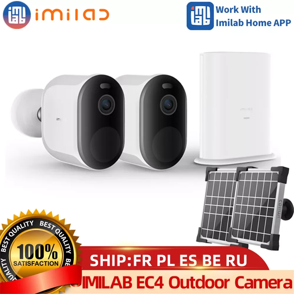 EC4 Solar Camera Smart Home Ip Video Surveillance Cam 4MP HD Wifi Outdoor Wireless MiHome Security Cctv Webcam 2 Pack
EC4 Solar Camera Smart Home Ip Video Surveillance Cam 4MP HD Wifi Outdoor Wireless MiHome Security Cctv Webcam 2 Pack