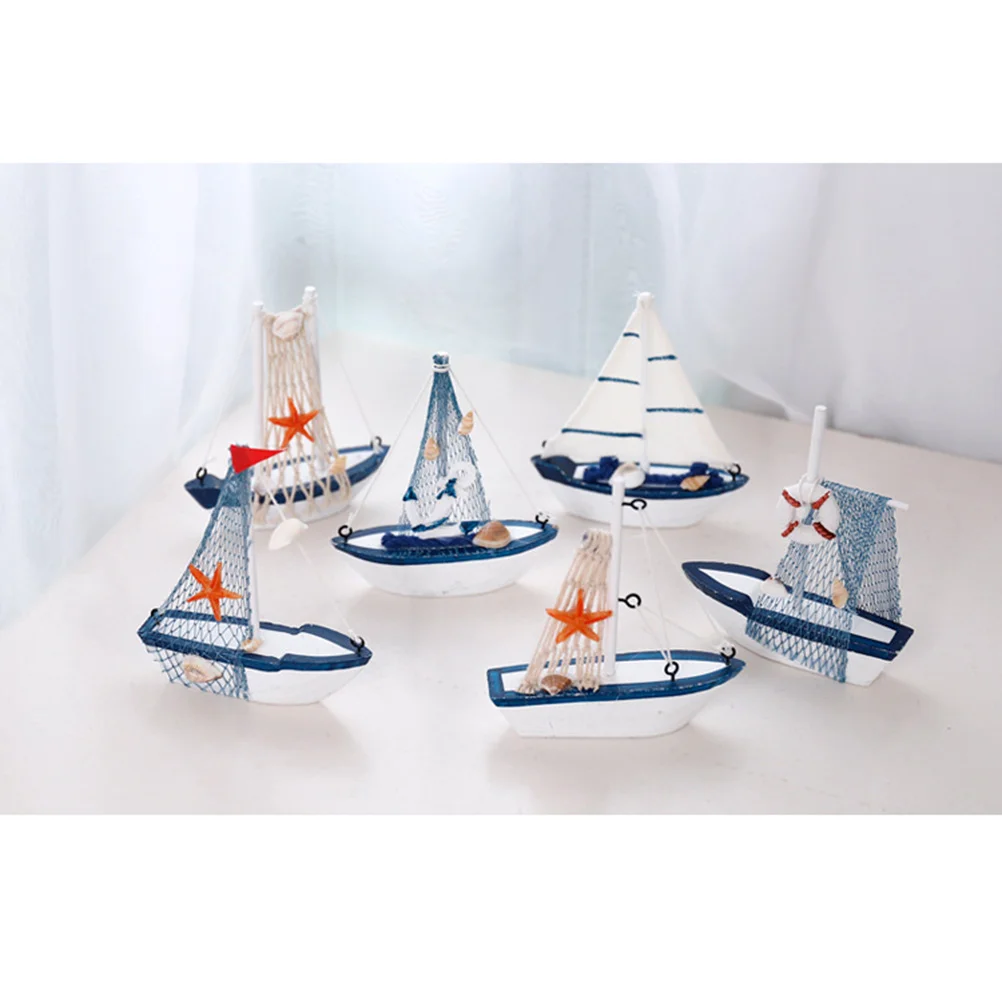 1PC Wood Sailboat Decoration Sailboat Model Mediterranean Style Wooden Car Ornament Home Decor
1PC Wood Sailboat Decoration Sailboat Model Mediterranean Style Wooden Car Ornament Home Decor