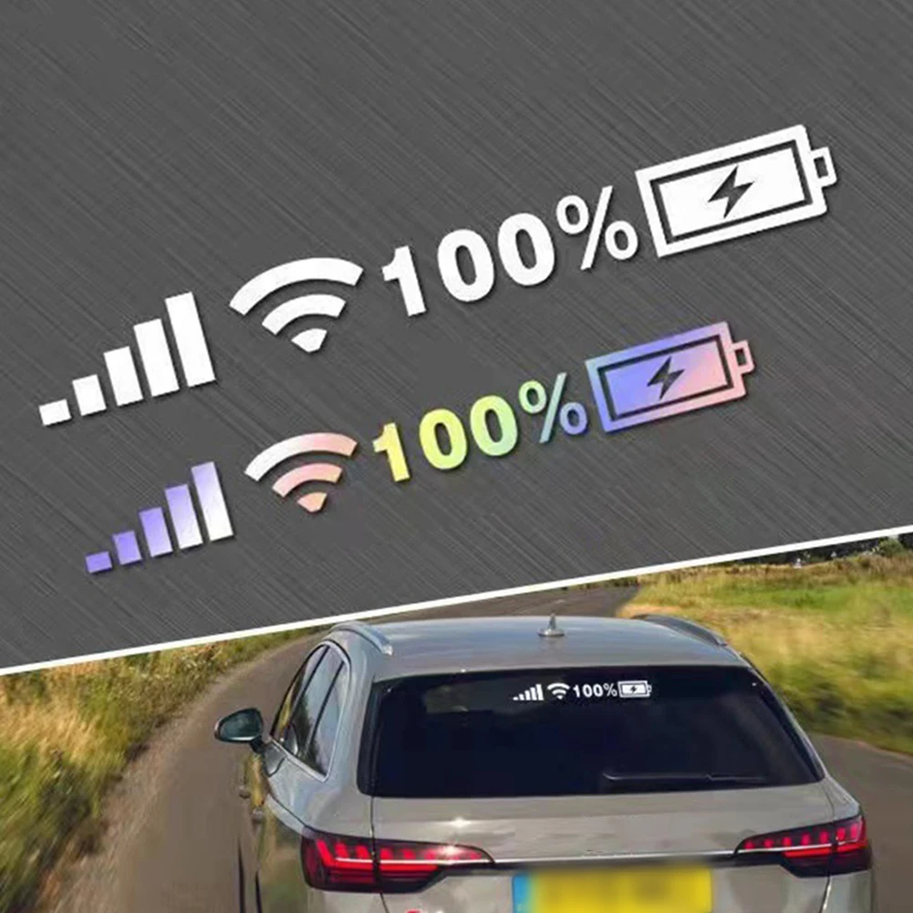 1PCS Car Vinyl Reflective Stickers Car Sticker White Multi-Color 100% Wifi Battery Level Signal Decals Decor For Auto Home Decor
1PCS Car Vinyl Reflective Stickers Car Sticker White Multi-Color 100% Wifi Battery Level Signal Decals Decor For Auto Home Decor
