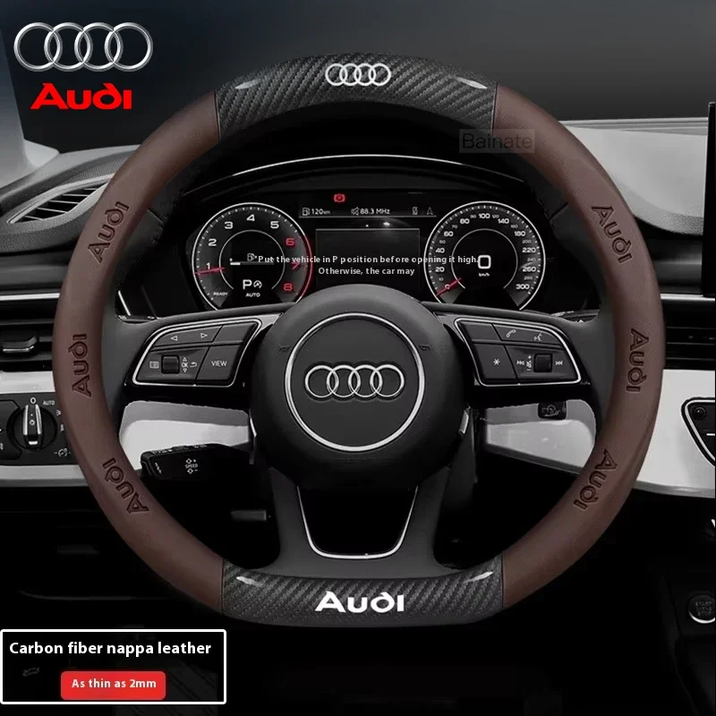 Для AUDI Чехол на руль автомобиля из углеродного волокна A1, A3, A4, A5, A6, A7, Q2, Q3, Q5, TT четыре сезона, общий, удобный, нескользящий
Для AUDI Чехол на руль автомобиля из углеродного волокна A1, A3, A4, A5, A6, A7, Q2, Q3, Q5, TT четыре сезона, общий, удобный, нескользящий