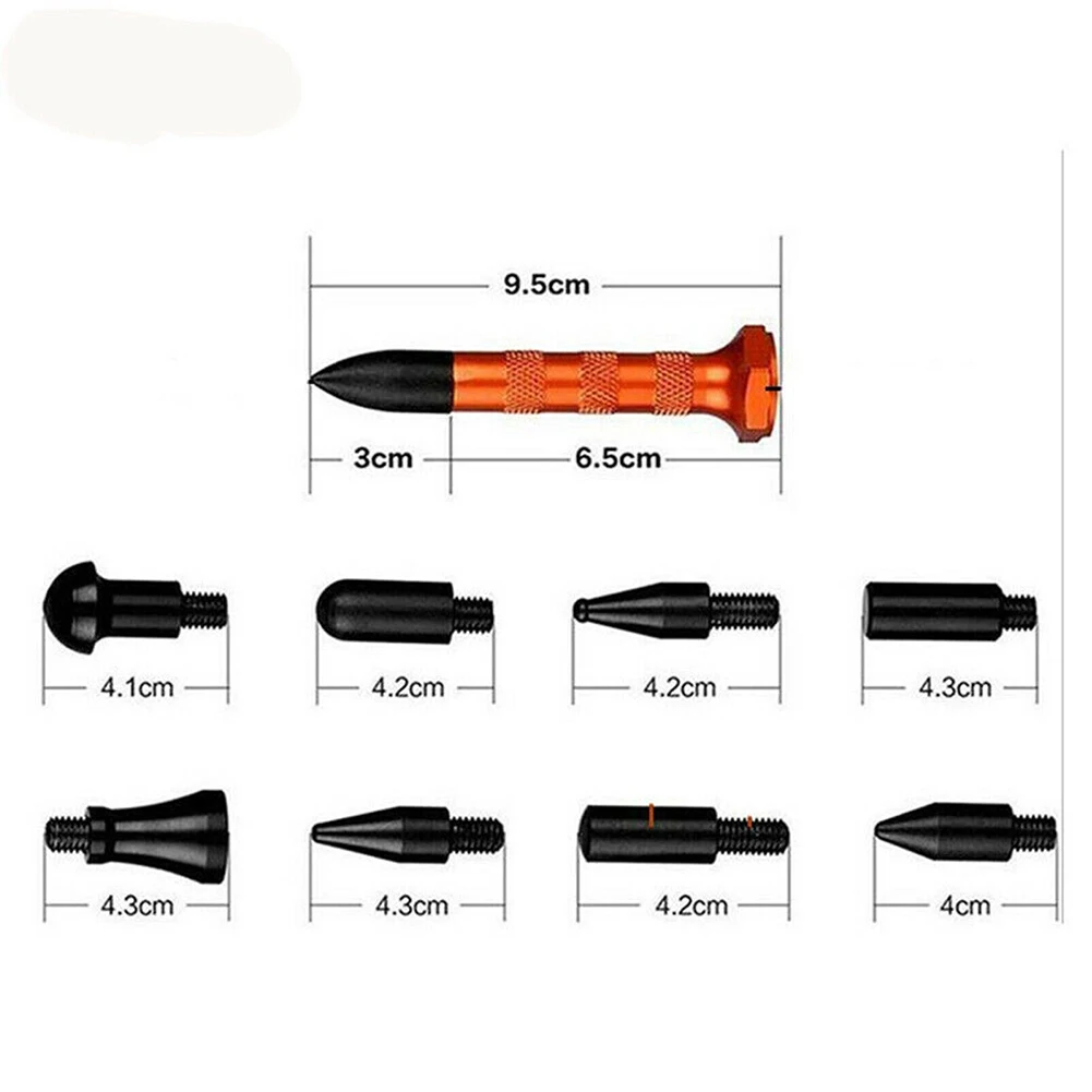 1PC Tapdown Pen With 9 Heads Paintless Hail Dent Repair Removal Kit Auto Body Tap Down Pen Tools High Strength Plastic Car Parts
1PC Tapdown Pen With 9 Heads Paintless Hail Dent Repair Removal Kit Auto Body Tap Down Pen Tools High Strength Plastic Car Parts