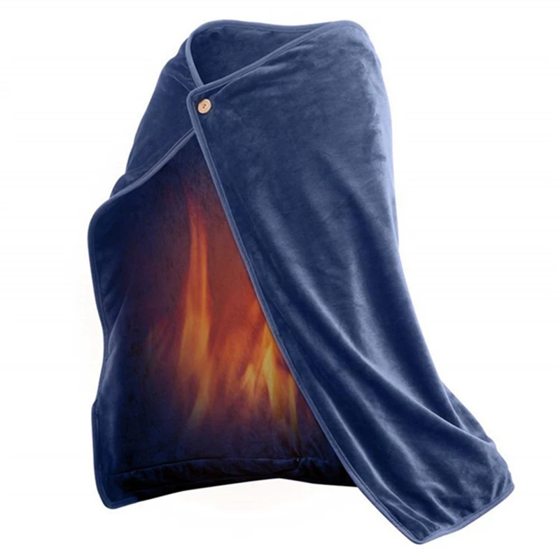 Winter Electric Blanket Shawl Heating Cold Protection Blanket For Keep Warm Heated Outdoor Home Blue
Winter Electric Blanket Shawl Heating Cold Protection Blanket For Keep Warm Heated Outdoor Home Blue