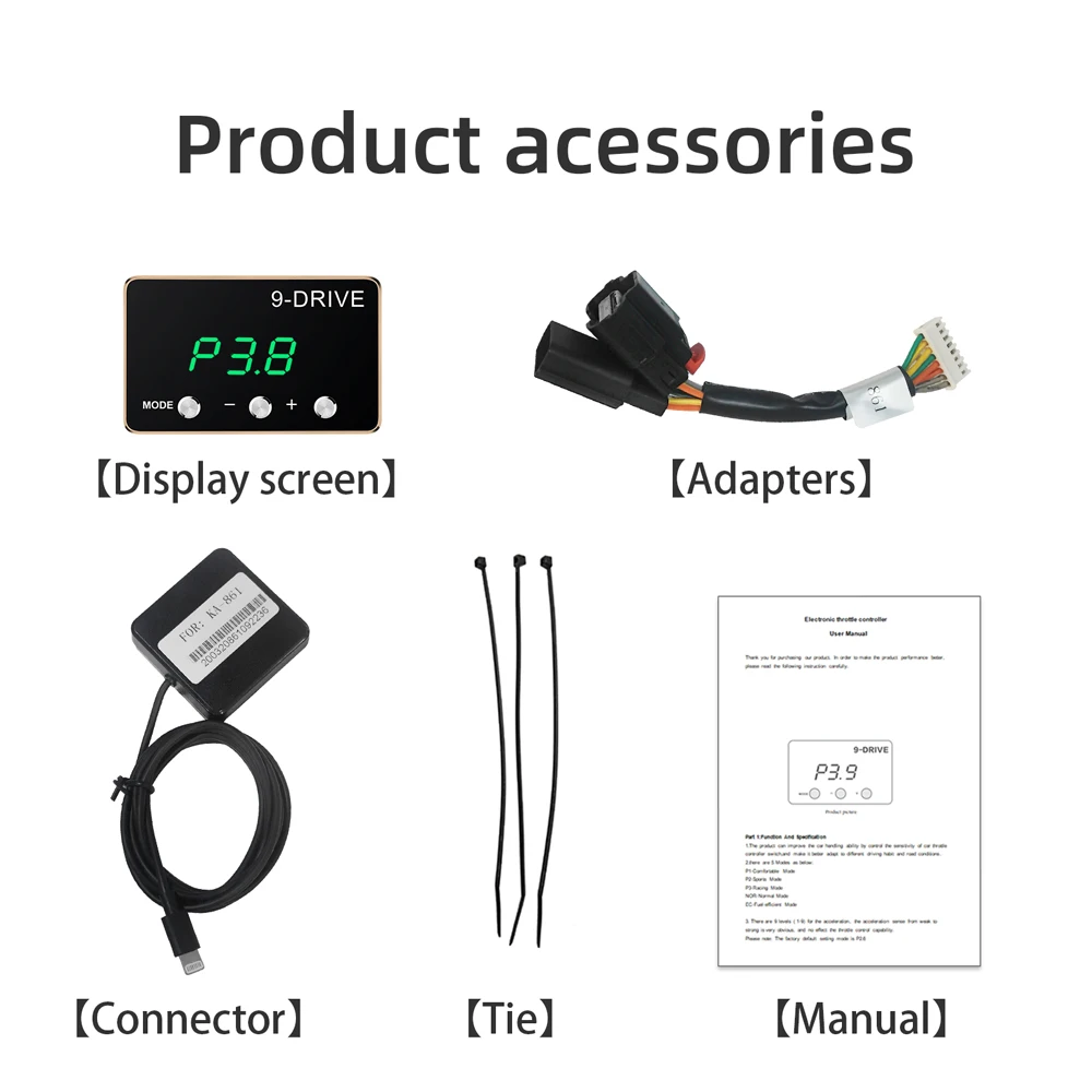 Controller Car Accelerator Accessories Acrylic Board Electronic Throttle Intelligent Multi-mode Display 5 Modes
Controller Car Accelerator Accessories Acrylic Board Electronic Throttle Intelligent Multi-mode Display 5 Modes