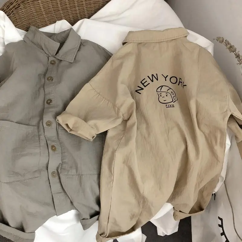 Girls' 2022 New Autumn Jumpsuit Boys' Korean Loose Front Open Button Western Style Work Clothes Lapel Jumpsuit
Girls' 2022 New Autumn Jumpsuit Boys' Korean Loose Front Open Button Western Style Work Clothes Lapel Jumpsuit