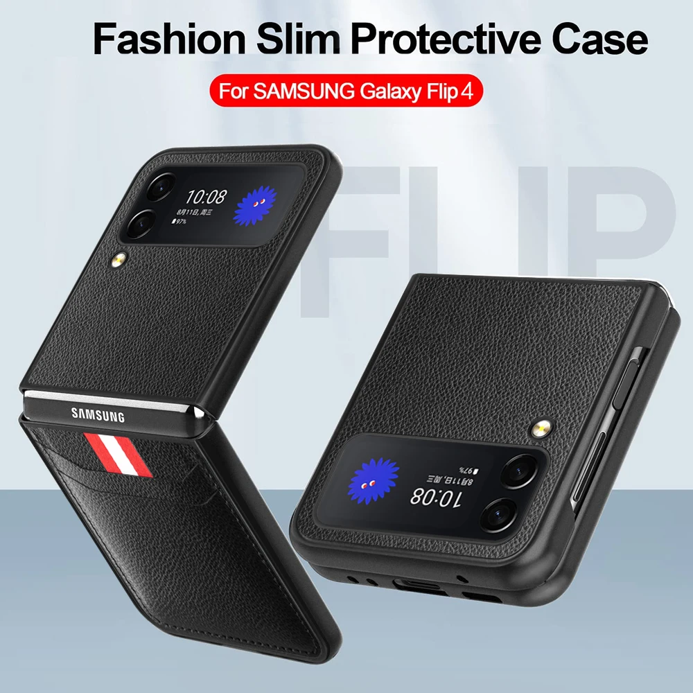 For Samsung Galaxy Z Flip 4 Case Luxury Soft Lychee Pattern Leather Wallet Card Holder Business Matte Shockproof Folding Cover
For Samsung Galaxy Z Flip 4 Case Luxury Soft Lychee Pattern Leather Wallet Card Holder Business Matte Shockproof Folding Cover