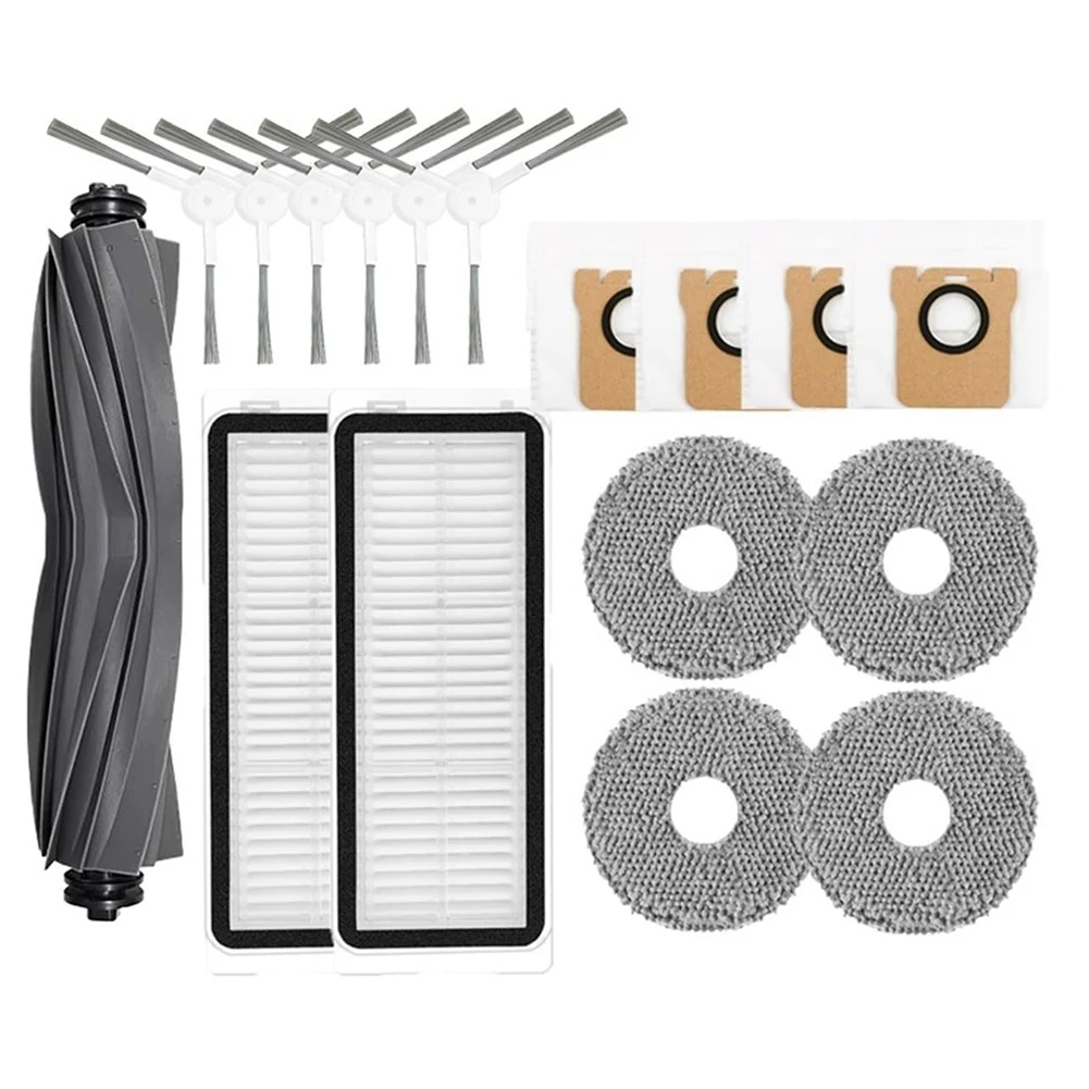 Effective Dust Removal and Deep Cleaning with Main Brush Side Brush and Filter for L20 Ultra X20 Pro Vacuum Cleaner
Effective Dust Removal and Deep Cleaning with Main Brush Side Brush and Filter for L20 Ultra X20 Pro Vacuum Cleaner