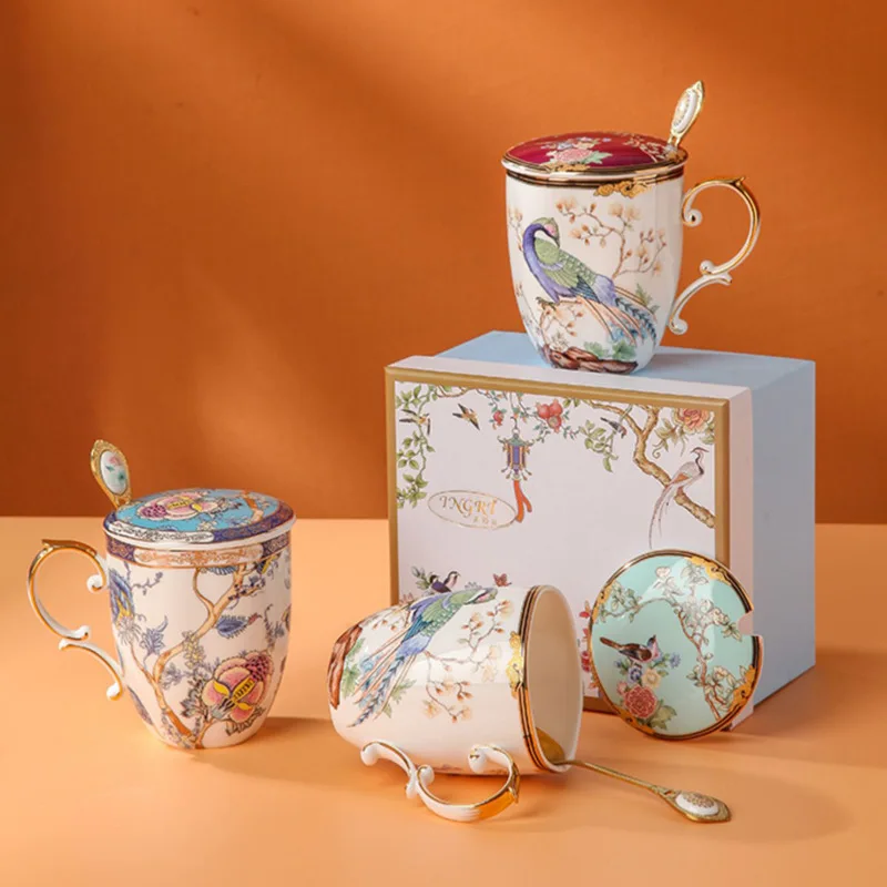 Guochaofeng Bone China Mug ceramic breakfast coffee cup afternoon tea cup with hand gift box set
Guochaofeng Bone China Mug ceramic breakfast coffee cup afternoon tea cup with hand gift box set