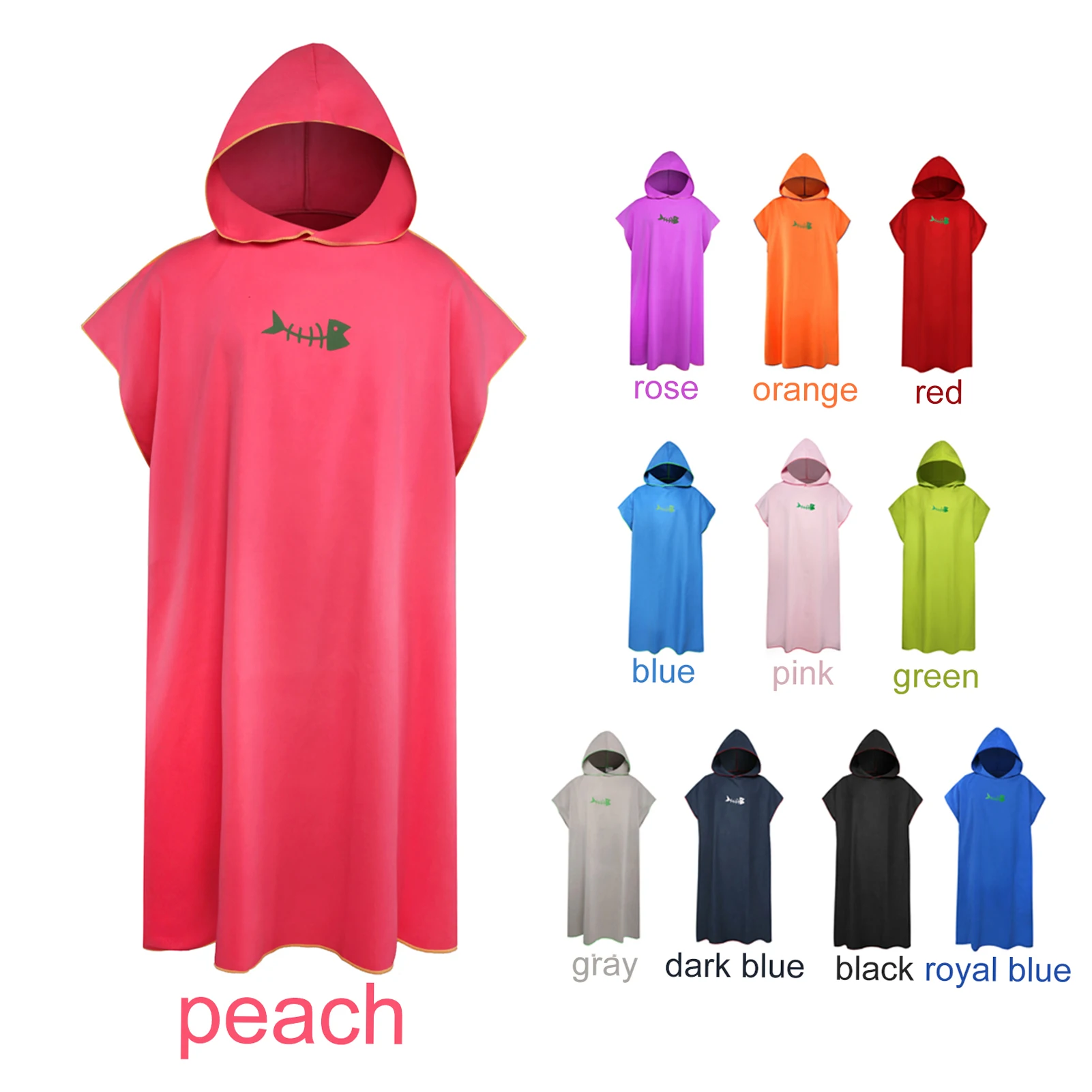 Quick-Drying Hooded Towel Adult Diving Suit Robe Poncho Cloak Microfiber Beach Blanket Bath Towel Surf Absorbent Swim Towel
Quick-Drying Hooded Towel Adult Diving Suit Robe Poncho Cloak Microfiber Beach Blanket Bath Towel Surf Absorbent Swim Towel