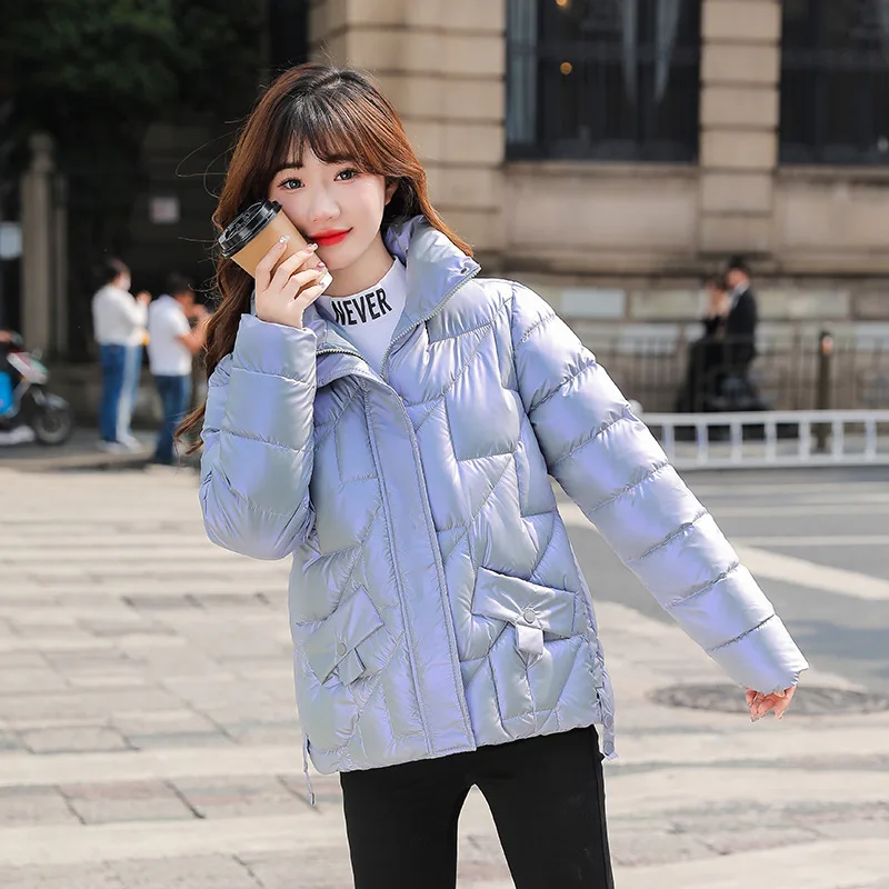 2022 New Wash-free Shiny Padded Coat Loose Thickened Padded Jacket Women's Cotton Coat Short Stand Collar Bread Coat
2022 New Wash-free Shiny Padded Coat Loose Thickened Padded Jacket Women's Cotton Coat Short Stand Collar Bread Coat