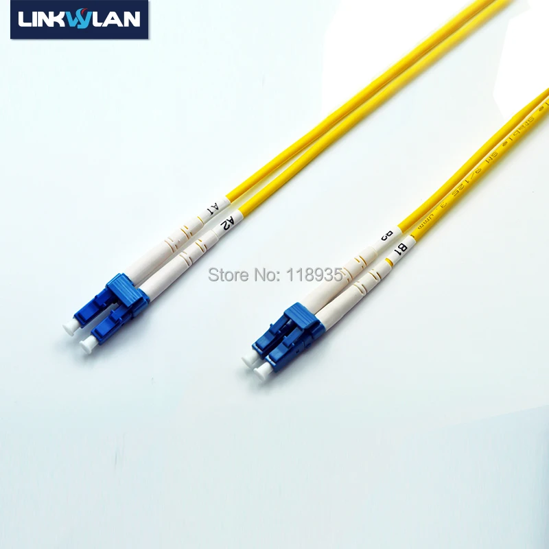 

(2pcs/lot) LC-LC Singlemode OS2 Fiber Optic Cable Patch Cord, Duplex, 1m 2m 3m 4m 5m 6m 7m 8m 9m 10m