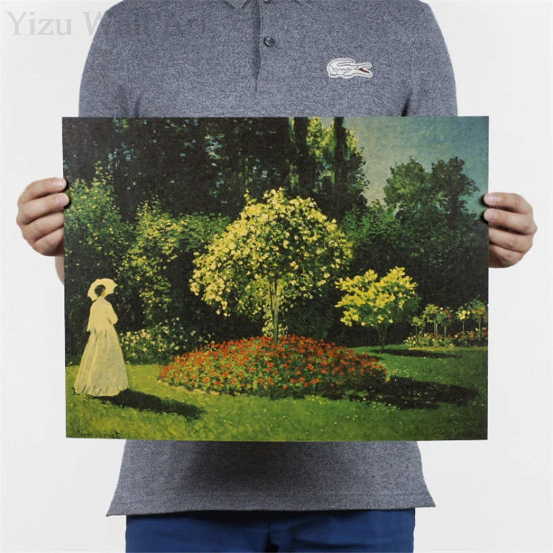 Jeanne Marguerite in the Garden Monet Vintage Kraft Paper Poster Artwork Aesthetic Pictures Prints Wall Sticker Home Decor
Jeanne Marguerite in the Garden Monet Vintage Kraft Paper Poster Artwork Aesthetic Pictures Prints Wall Sticker Home Decor