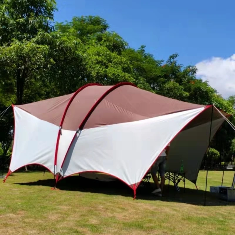 Double Frame Rods Outdoor Sunshade Awning Anti-ultraviolet Super Large Habi Military Tent Canopy Beach Living Room Cooking Tarp
Double Frame Rods Outdoor Sunshade Awning Anti-ultraviolet Super Large Habi Military Tent Canopy Beach Living Room Cooking Tarp