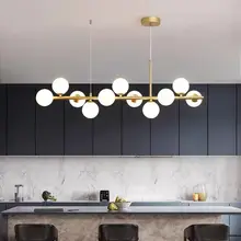 Nordic Dining Tables Pendant Lamp for Restaurant Living Room Center Table Kitchen Chandelier Home Decor Lusters Lighting Fixture