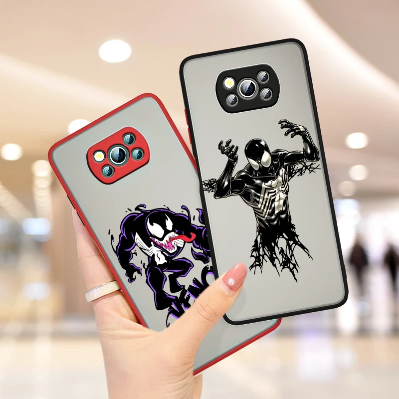 Marvel Avengers Venom For Xiaomi Poco X3 GT NFC M3 Mi 11 10 Ultra Pro Note10 Lite CC9E Frosted Translucent Phone Case
Marvel Avengers Venom For Xiaomi Poco X3 GT NFC M3 Mi 11 10 Ultra Pro Note10 Lite CC9E Frosted Translucent Phone Case