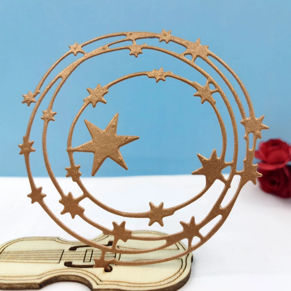 Star Ring Metal Cutting Dies Scrapbooking Embossing Folders For DIY Album Card Making Craft Stencil Greeting Photo Paper
Star Ring Metal Cutting Dies Scrapbooking Embossing Folders For DIY Album Card Making Craft Stencil Greeting Photo Paper