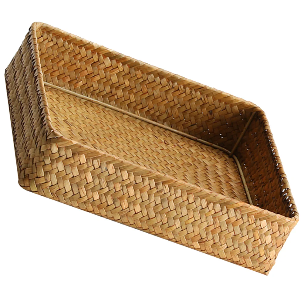 Rectangular Storage Basket Toilet Paper Baskets Shelves Seagrass Decorative Woven Bins Silverware Tray
Rectangular Storage Basket Toilet Paper Baskets Shelves Seagrass Decorative Woven Bins Silverware Tray