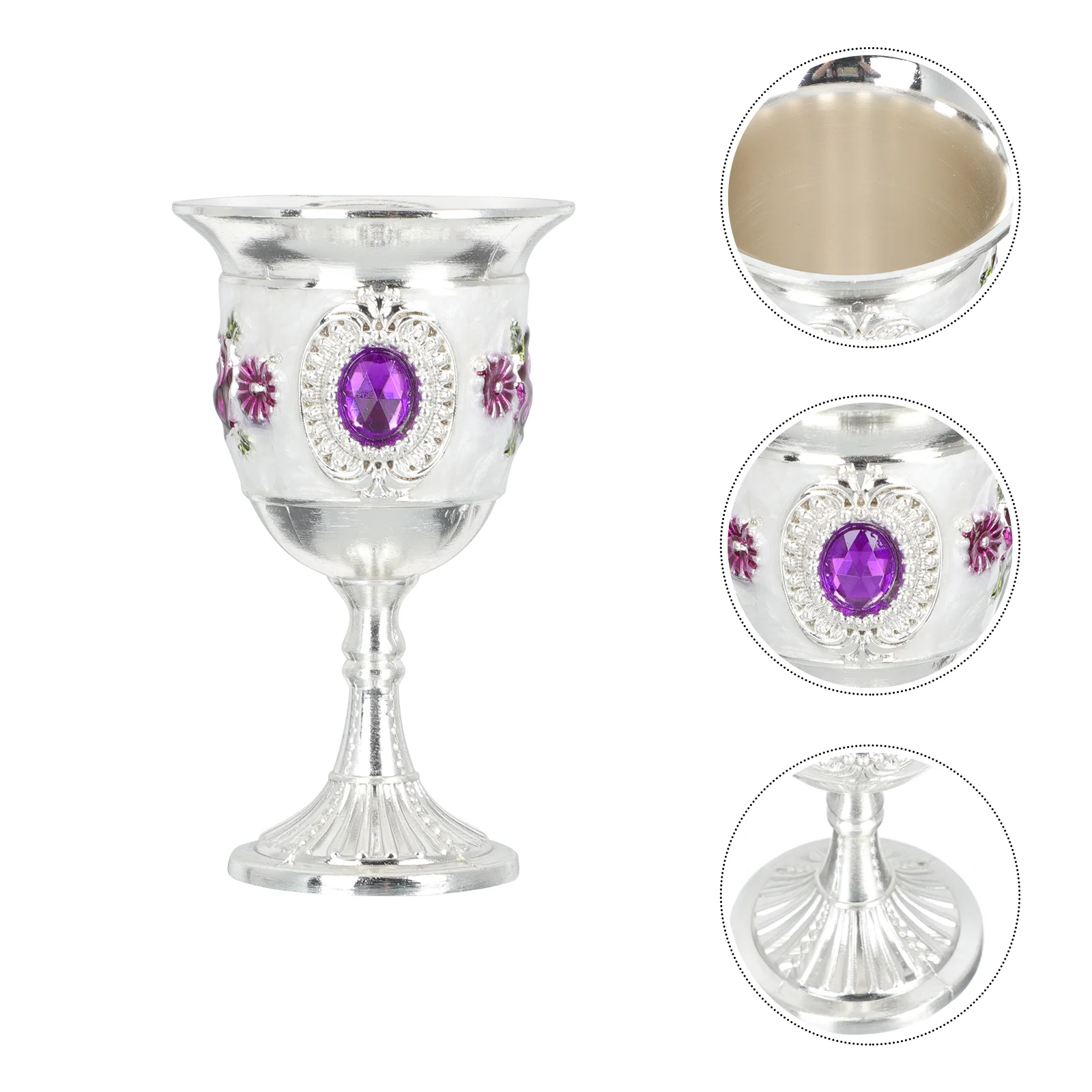 Goblet Exquisite Whisky Goblet Zinc Alloy Cup White Cup Goblet for Restaurant Party Bar Gift
Goblet Exquisite Whisky Goblet Zinc Alloy Cup White Cup Goblet for Restaurant Party Bar Gift