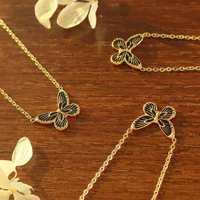 Butterfly Necklace 316L Stainless Steel Necklaces For Women Gold Plated Boho Fashion Neck Chain High Quality Girls Party Jewelry
Butterfly Necklace 316L Stainless Steel Necklaces For Women Gold Plated Boho Fashion Neck Chain High Quality Girls Party Jewelry