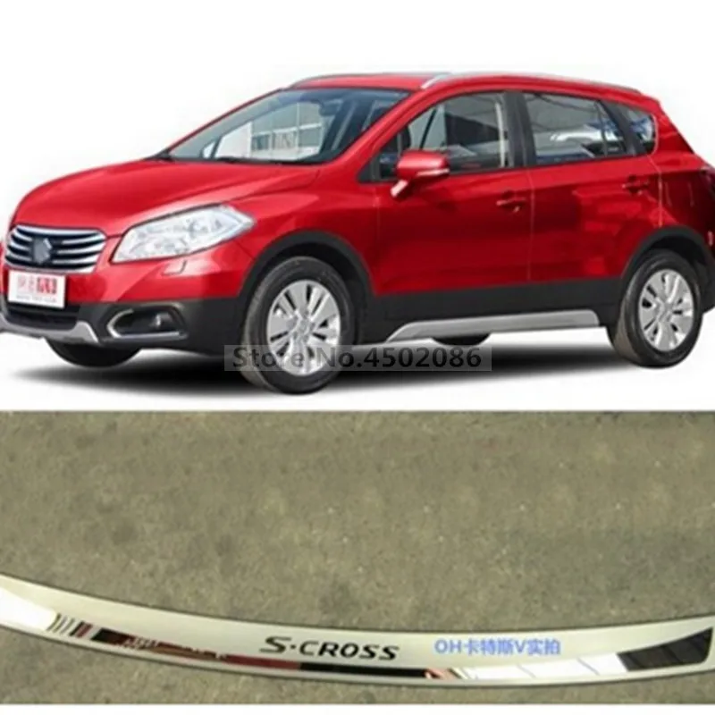 Car styling For Suzuki 2014 2015 2016 SX4 S-Cross Stainless steel Rear Bumper plate sill cover Protector
Car styling For Suzuki 2014 2015 2016 SX4 S-Cross Stainless steel Rear Bumper plate sill cover Protector