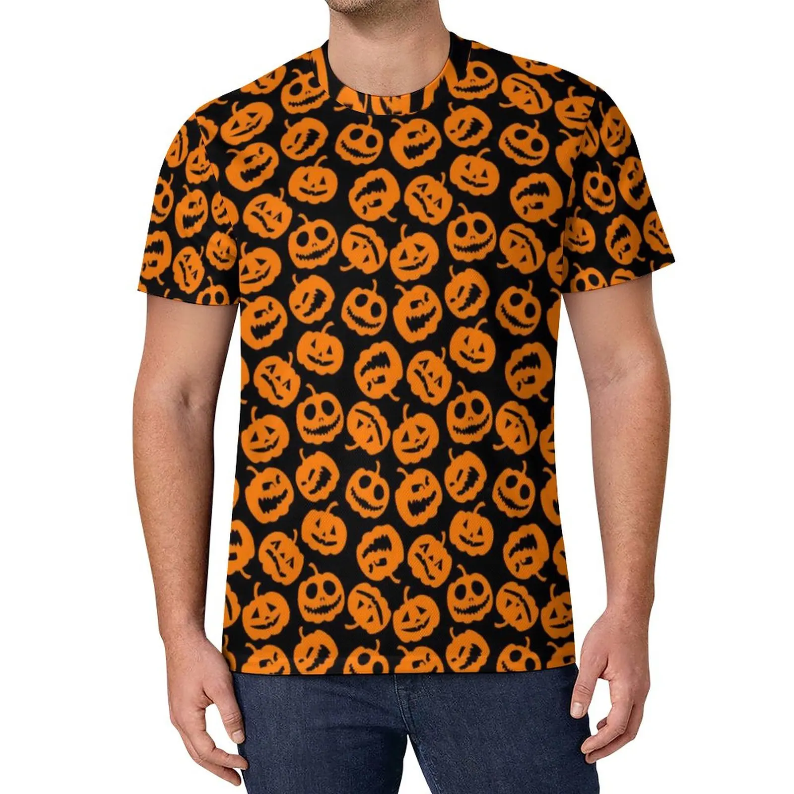Spooky Halloween T-Shirt Pumpkin Print Trending T Shirts Casual Tshirt Summer Short Sleeve Custom Clothing
Spooky Halloween T-Shirt Pumpkin Print Trending T Shirts Casual Tshirt Summer Short Sleeve Custom Clothing