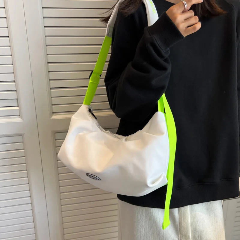 

Холщовая Сумка для женщин, 7 цветов, новинка 2023, вместительная сумка в японском стиле Ins, трендовая Студенческая сумка-мессенджер через плечо