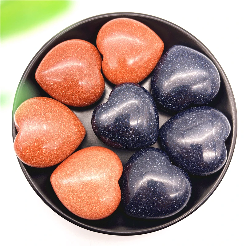 1PC Blue Red Golden Sandstone Quartz Crystals Love Heart Shaped Healing Stone Home Decoration Polished Stone Healing Gift
1PC Blue Red Golden Sandstone Quartz Crystals Love Heart Shaped Healing Stone Home Decoration Polished Stone Healing Gift
