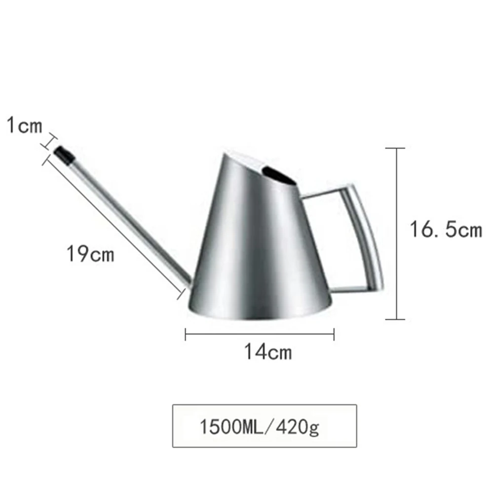 400/900/1500ml Stainless Steel Watering Can Long Mouth Handle Watering Kettle For Gardening Tool Outdoor Yard Watering Equipment
400/900/1500ml Stainless Steel Watering Can Long Mouth Handle Watering Kettle For Gardening Tool Outdoor Yard Watering Equipment
