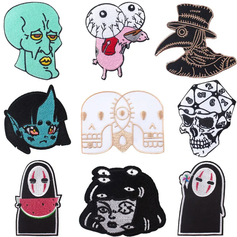 30pcs/lot Luxury Anime Embroidery Patch Skeleton Witch Terror Rose Space Strange Things Clothing Decoration Accessory Applique
30pcs/lot Luxury Anime Embroidery Patch Skeleton Witch Terror Rose Space Strange Things Clothing Decoration Accessory Applique