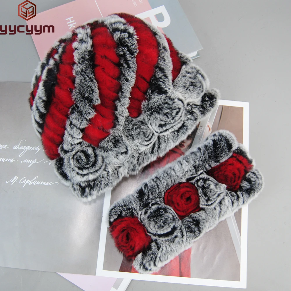 Women Winter Hats Set Elastic Real Rabbit Fur Beanies Hat Scarf Set Warm Ladies Thicken Rose Flower Hat Soft Windproof Elegant
Women Winter Hats Set Elastic Real Rabbit Fur Beanies Hat Scarf Set Warm Ladies Thicken Rose Flower Hat Soft Windproof Elegant