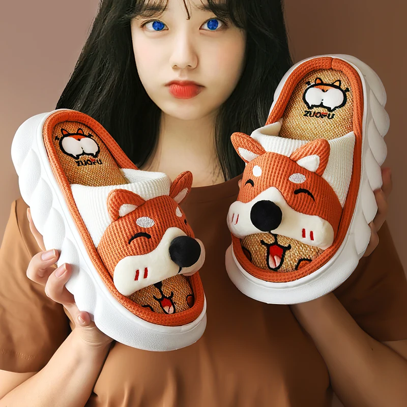 Women Slippers Cute Cartoon Lovely Animals Bedroom Cotton Home Indoor Slippers Shoes Thick Sole Men Office Casual Shoes Women 
Women Slippers Cute Cartoon Lovely Animals Bedroom Cotton Home Indoor Slippers Shoes Thick Sole Men Office Casual Shoes Women