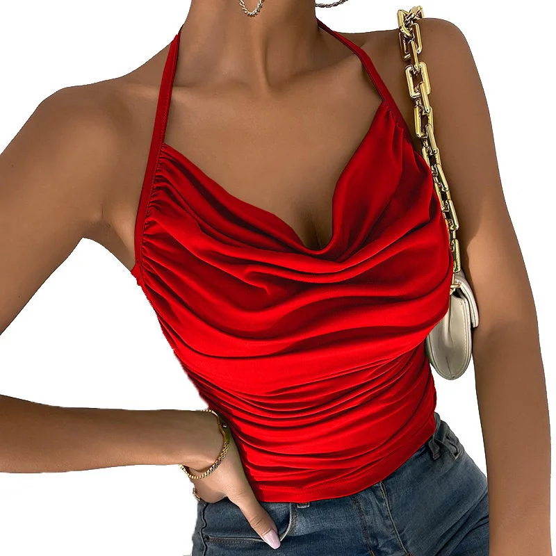 Women's Summer 2022 Sling SleevelessThe Newest Camis Solid Color Camisole Fashion Close-fitting Tank Tops Women's Casual Vest
Women's Summer 2022 Sling SleevelessThe Newest Camis Solid Color Camisole Fashion Close-fitting Tank Tops Women's Casual Vest
