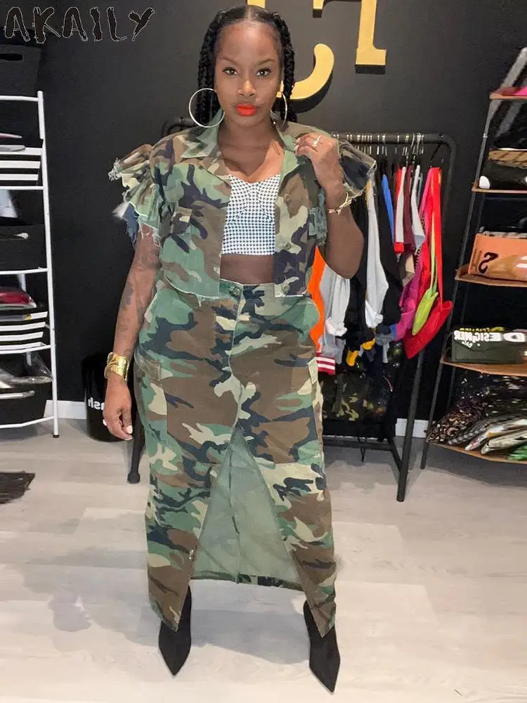 Летние женские юбки Akaily с уличным принтом 2023, повседневные Облегающие юбки с высокой талией и карманами, зеленые камуфляжные женские юбки
Летние женские юбки Akaily с уличным принтом 2023, повседневные Облегающие юбки с высокой талией и карманами, зеленые камуфляжные женские юбки