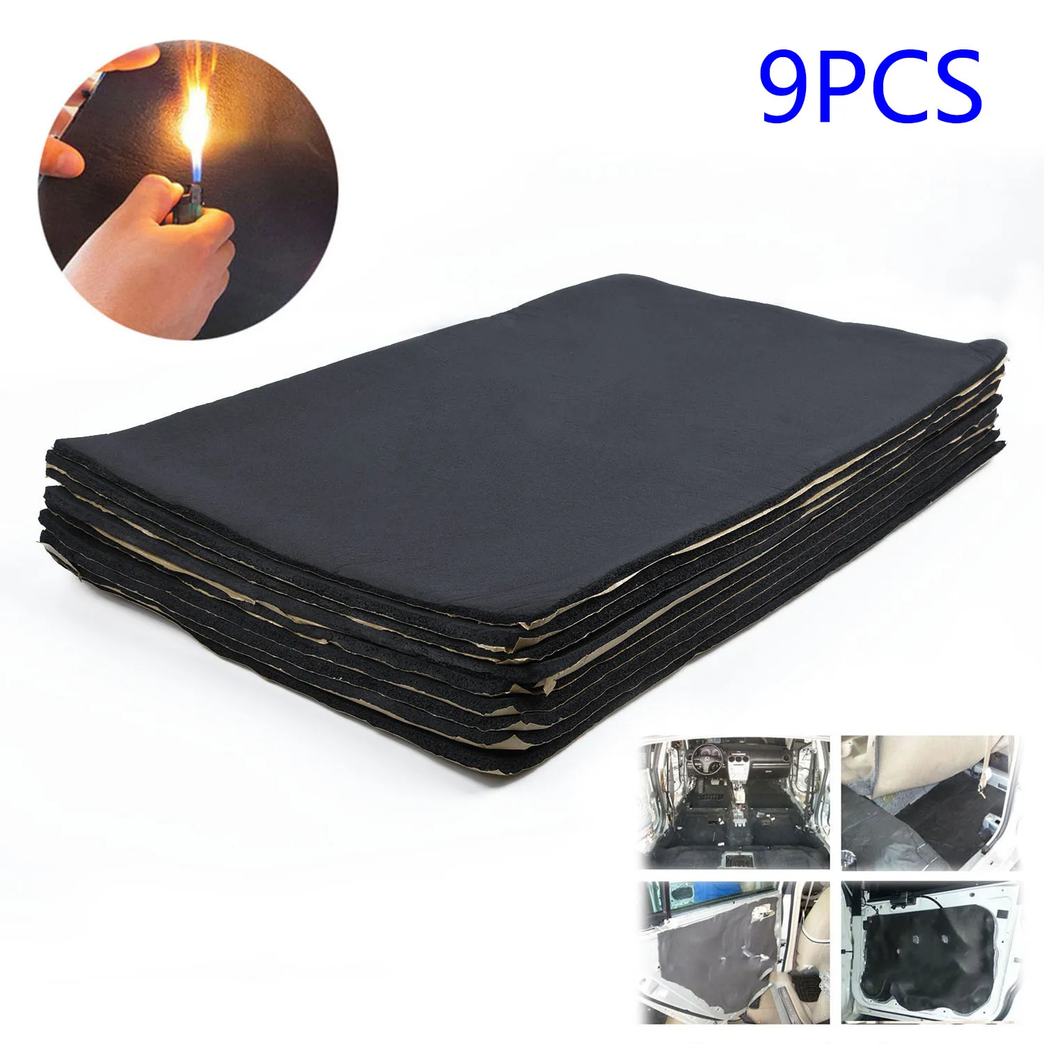 9Pcs Car Sound Proof Insulation Foams Auto Van Sound Proofing Deadening Insulation Foam 30cm*50cm*6mm Car Exterior
9Pcs Car Sound Proof Insulation Foams Auto Van Sound Proofing Deadening Insulation Foam 30cm*50cm*6mm Car Exterior