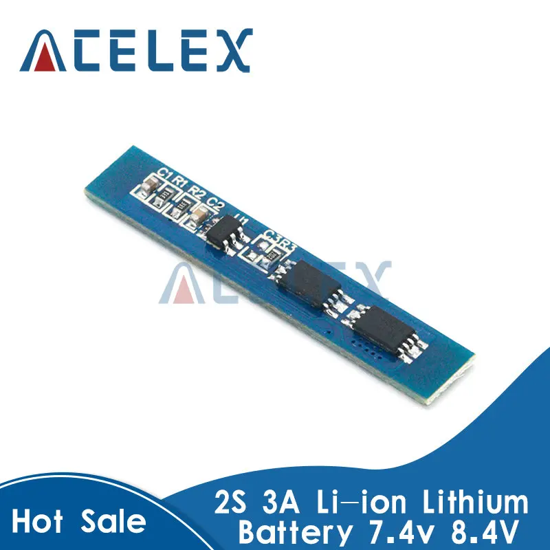 2S 3A Li-ion Lithium Battery 7.4v 8.4V 18650 Charger Protection Board bms pcm for li-ion lipo battery cell pack on - Защитная плата зарядного устройства 2S 3A Li-ion Lithium Battery 7.4v 8.4V 18650 для аккумуляторной батареи li-ion lipo