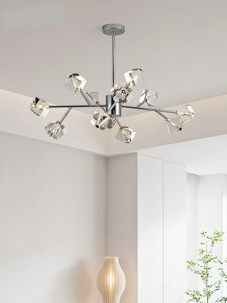 

Living Room Chandelier Light Luxury Elegant Simple Modern Italian Crystal Dining Room Bedroom Molecular Lamp Main Lamp