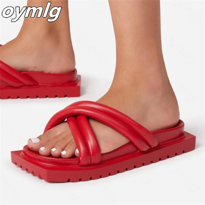 Summer thick bottom square head flat bottom slippers women's 2022 new casual candy color beach one pedal slippers women
Summer thick bottom square head flat bottom slippers women's 2022 new casual candy color beach one pedal slippers women