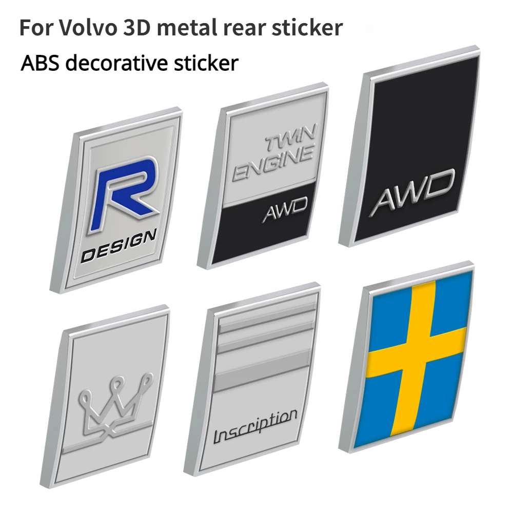 3D Metal Car Trunk Rear Sticker For Volvo S80 S60 S90 XC90 XC60 V40 V90 V60 D2 D5 T5 T6 T8 AWD RDESIGN TWIN ENGINE Inscription
3D Metal Car Trunk Rear Sticker For Volvo S80 S60 S90 XC90 XC60 V40 V90 V60 D2 D5 T5 T6 T8 AWD RDESIGN TWIN ENGINE Inscription