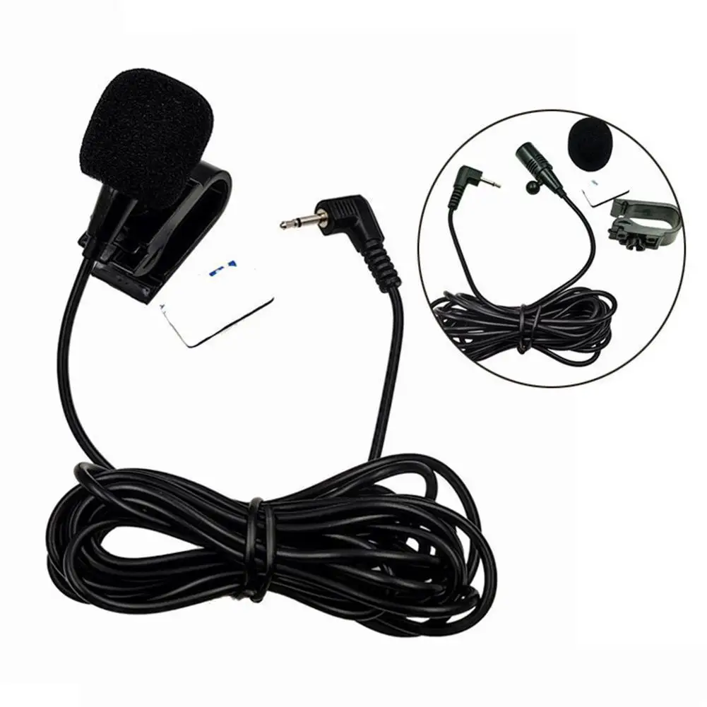 

Автомобильный аудиомикрофон 2,5 мм с зажимом и разъемом, стерео мини проводной внешний микрофон для Gps, автомобиля, Dvd, радио, профессионалов ...