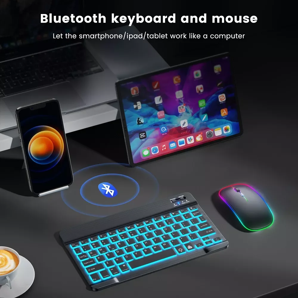 Factory Direct Selling For Tablet Laptop Bluetooth Keyboard and Mouse Rechargeable Wireless Keyboard Mouse Russian Spainsh Backl
Factory Direct Selling For Tablet Laptop Bluetooth Keyboard and Mouse Rechargeable Wireless Keyboard Mouse Russian Spainsh Backl