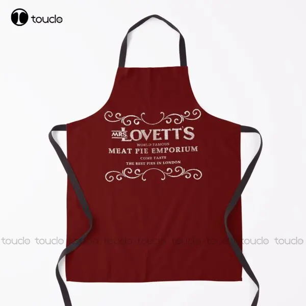 

Mrs.Lovett'S Meat Pies Apron Johnny Depp Art Apron For Women Men Unisex Adult Garden Kitchen Household Cleaning Custom Apron New